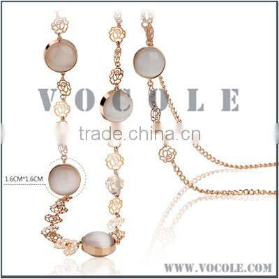 New Style Flower Chain Alloy Necklace