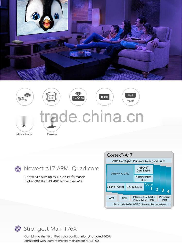 Cloudnegto RK3288 led tv stand tv table vb-t2 free iptv box 2gb ram 16 gb rom wtih XBMC set top box