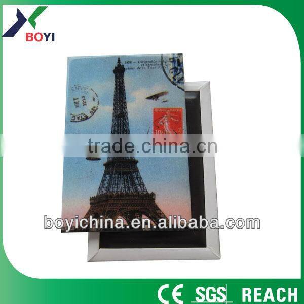 Free Sample Wholesale France Souvenirs Tin Fridge Magnet