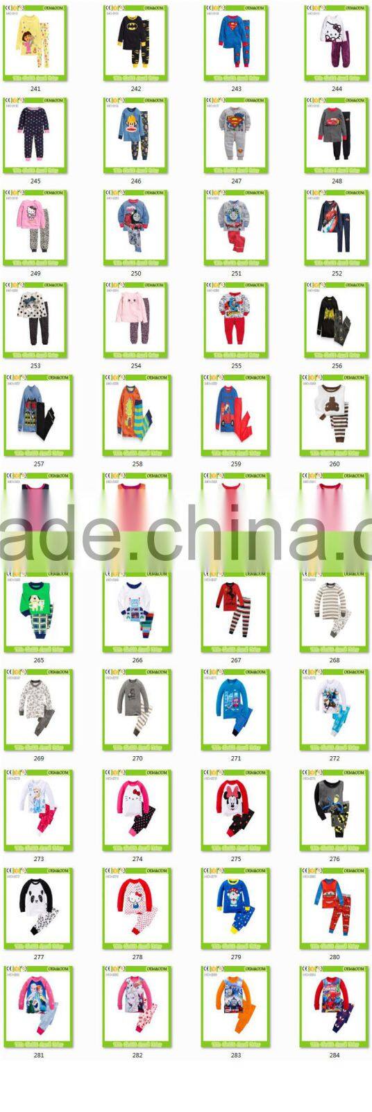 children clothes girls lovely pink pajamas baby cat styling cute sleepwear kids funny pyjamas OEM&ODM