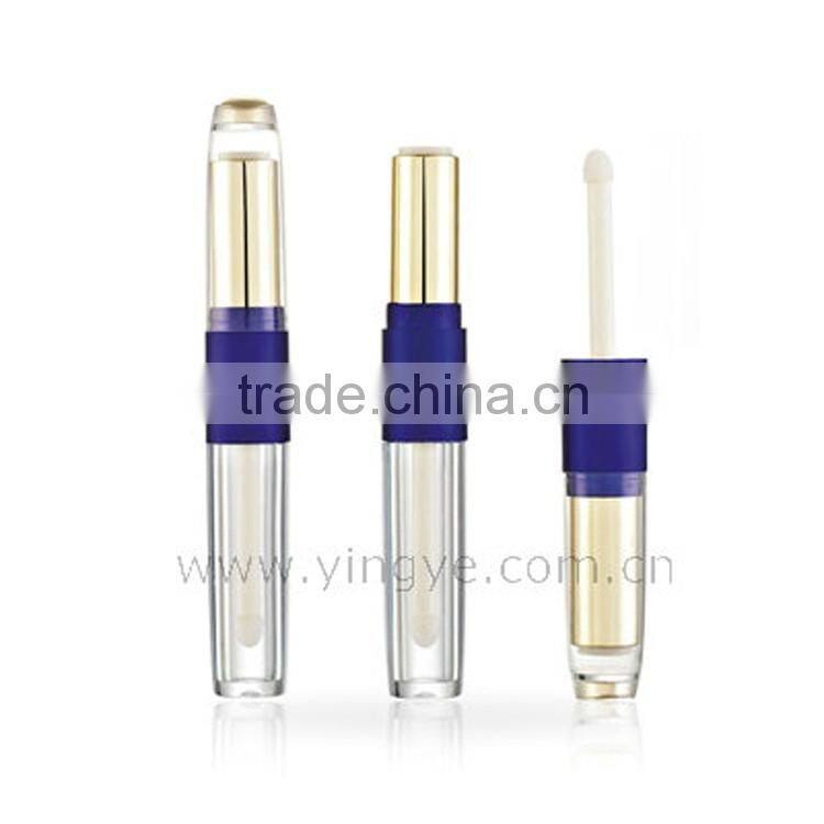 Fancy slim two in one custom lipstick container