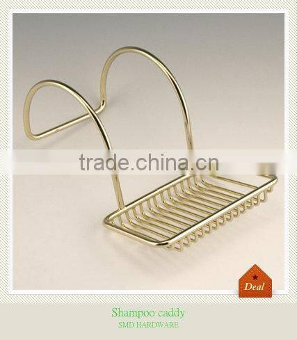 Metal chrome bathroom shower caddy