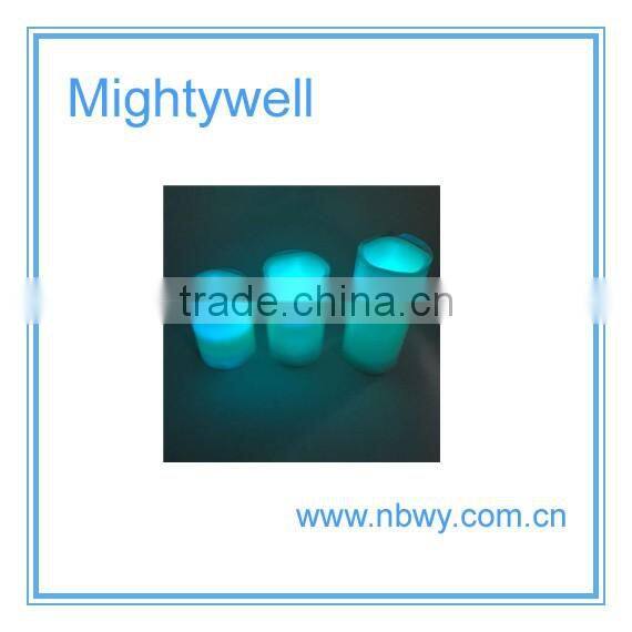 Hot sale color changing flameless led candle with remote control, led wax candle light