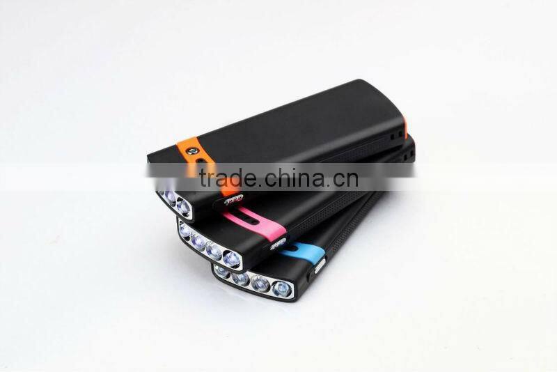 external backup Sungzu factory portable Power Bank 2600mAh with LED flashlight