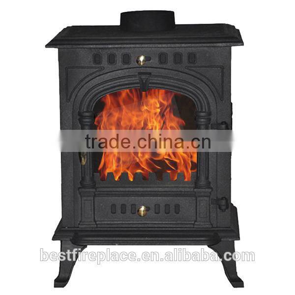 Wood burning stove for home cast iron wood