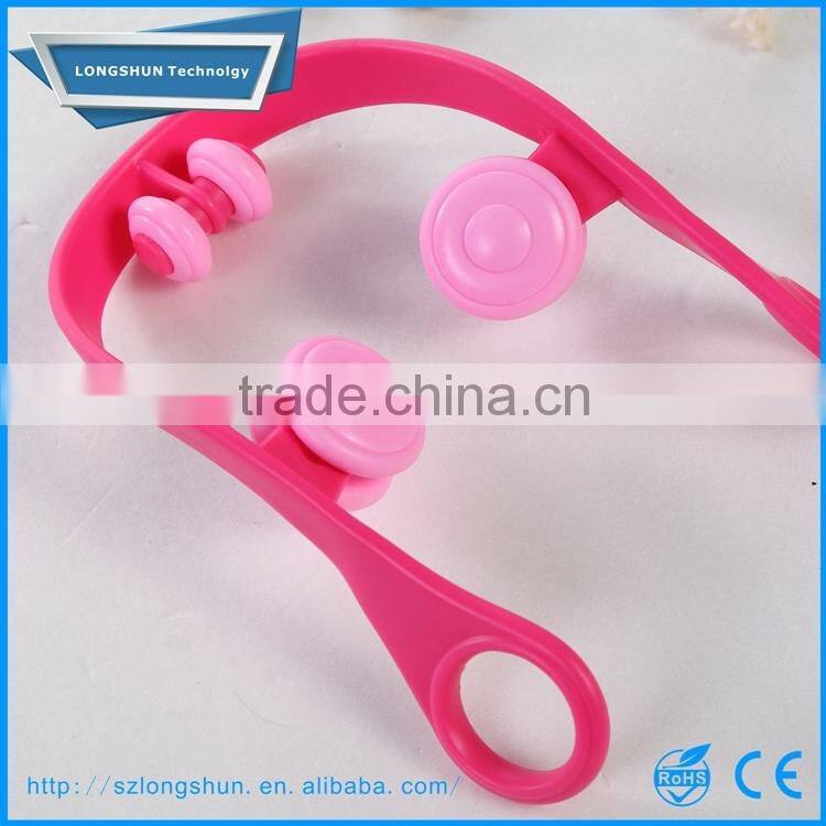 U-Shape Plastic leg massager,pedicure thighs and legs roller massager