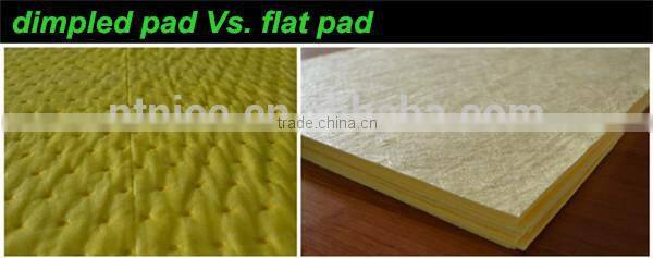 100% PP Melt Blown Non woven chemical absorbent pad