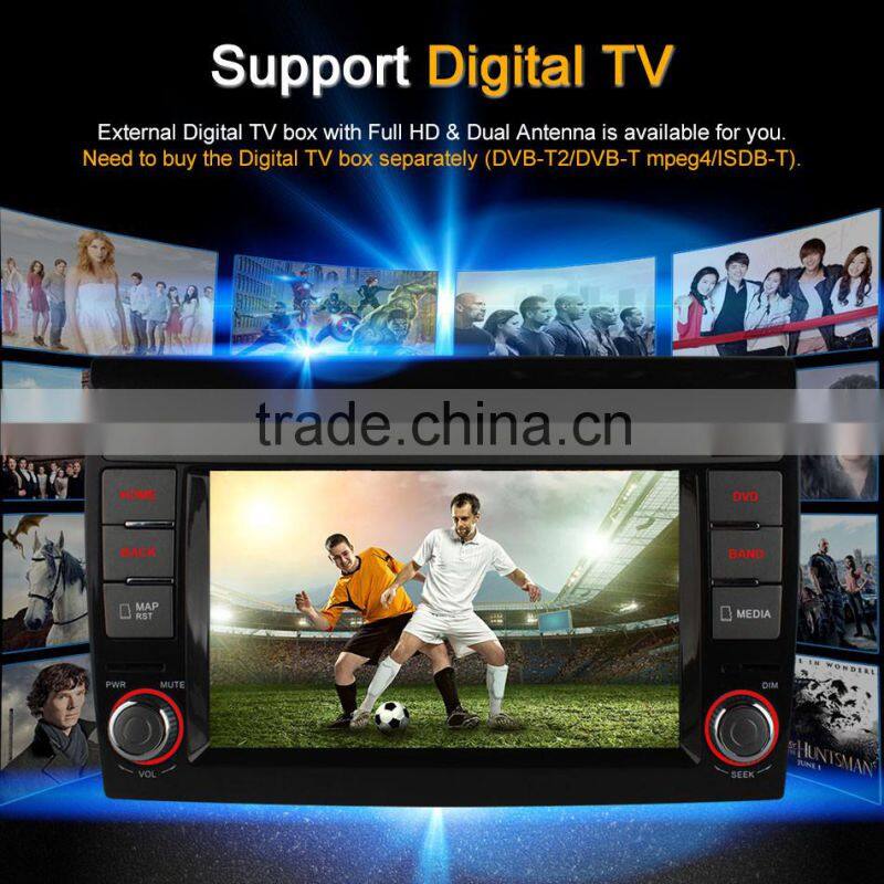 Ownice Quad Core Pure Android 4.4 car headunit placement for Fiat Bravo Built-in Wifi 800*480 CAPACITIVE SCREEN