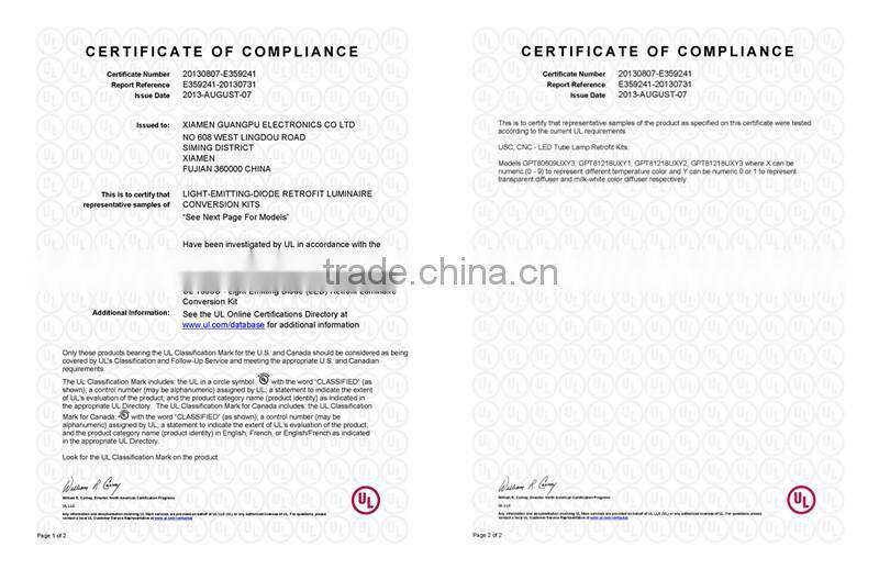 High Quality Full Plastic 4ft 18W T8 LED Tube UL