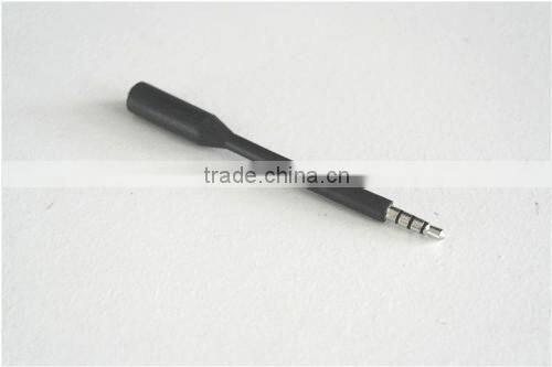 New earphone splitter audio cable 3.5mm double jack for iPod black 9cm