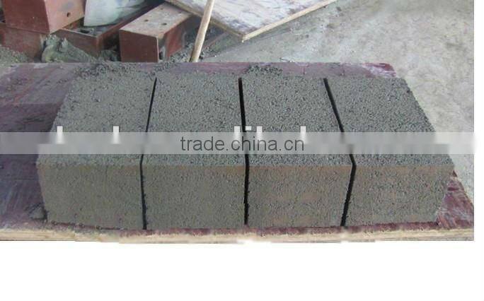 Road paving block making machine with small invest