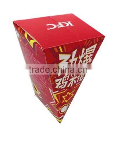 chicken popcorn paper box with customized logo
