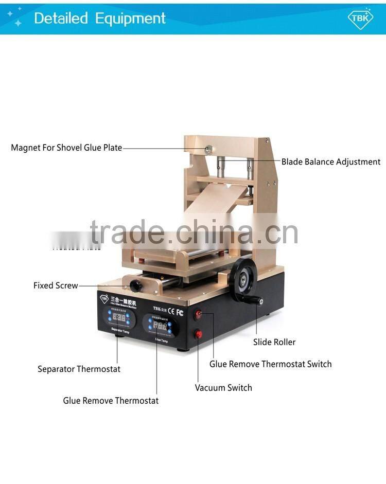 TBK LOCA UV Adhesive Polarizing Film LCD Glue Remover Machine Touch Screen Degumming Machine OCA Remove for iPhone 4 5 6 6+