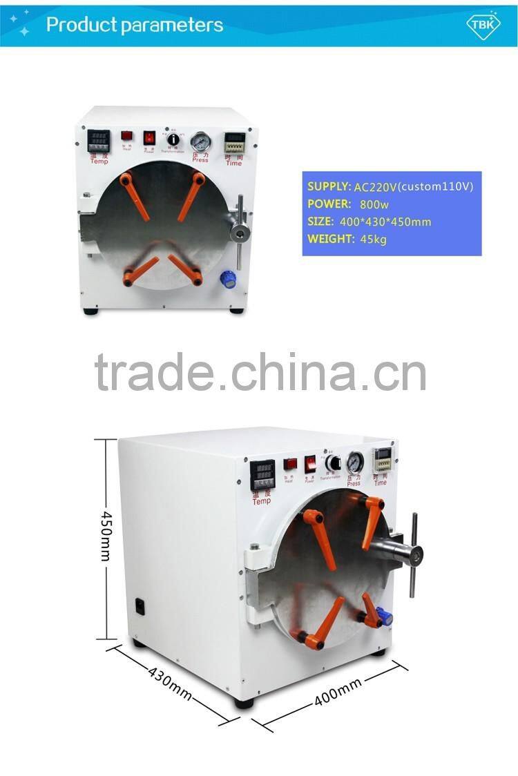 TBK Large High Pressure Autoclave Bubble Remover Machine Air Bubble Removing Machine for Mobile Phone