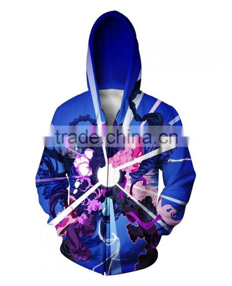 Wholesale custom running hoodie with sublimation printed