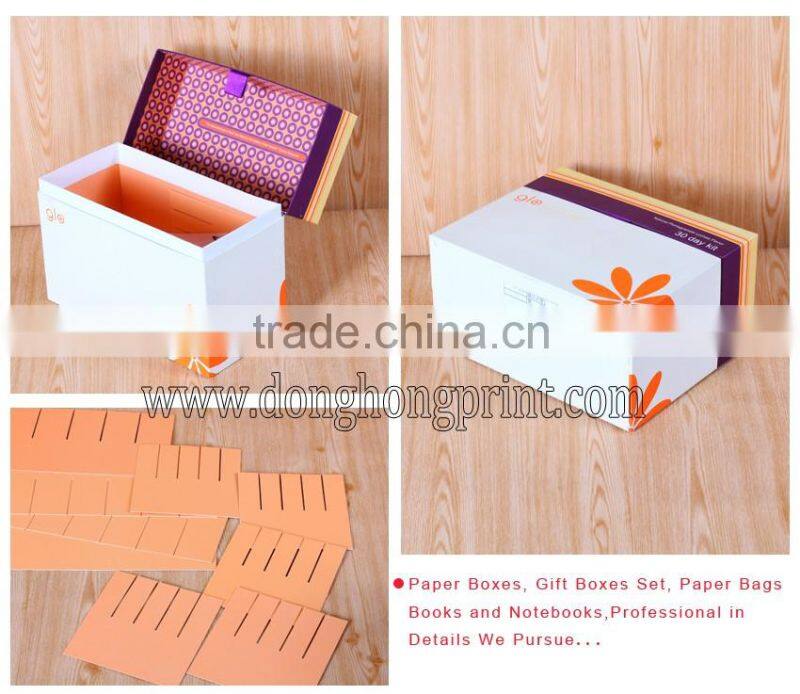 Matte lamination special pattern paper cosmetic box