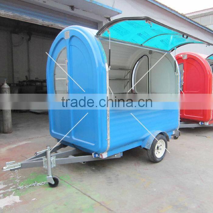 Multi-function electric street food vending cart for sale specialized design mobile hamburger vending trailer