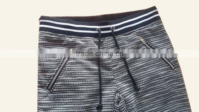 Cotton polyester hemp custom design plain women harem sweat pants