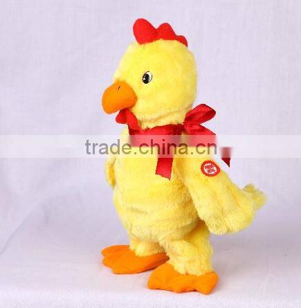 Nodding and walking stuffed plush animal Turkey toy