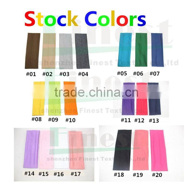 Elastic cotton headbands, custom colourful sweat headbands