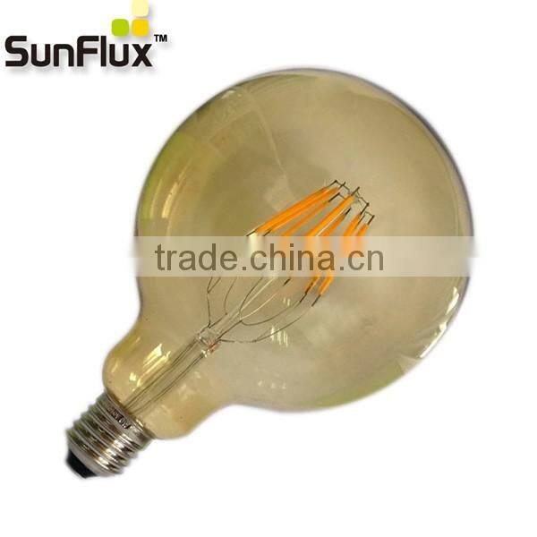flicker free gold g125 led filament bulb 2700K