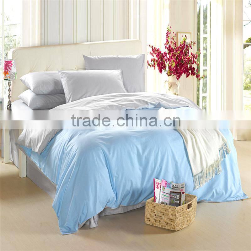 Nantong textile made in China 100% cotton white bedding sets/bed sheet sets/bed cover sheet with cheap price wholesale