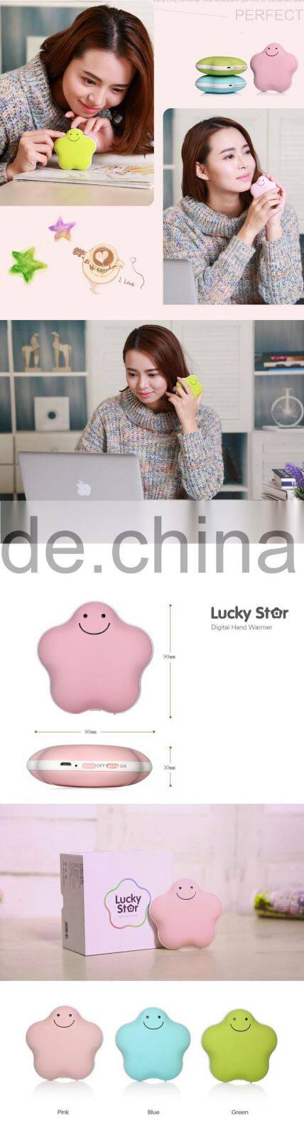 2015 best Chrismas gift high quality lucky star hand warmer for kids and adult