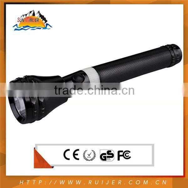 Aluminum Waterproof 10w Rechargeable Super Bright Police Led Flashlight