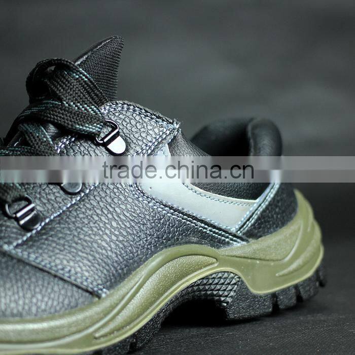 PU injection cow split leather steel cap shoes and action safety shoe and safety shoe s3 SA-1103