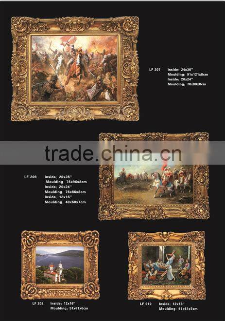 hot sale new style 24x36" wall resin moulding antique gold oil painting frame painting frame