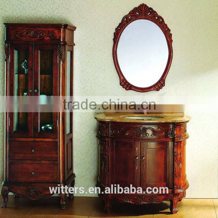 WTS-1211 hot sale special classic Bathroom Furniture with side Lockers cabinets