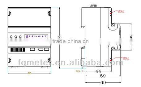 EM427 kwh meter single phase digital 120v smart electricity meter single phase single phase din rail watt-hour meter
