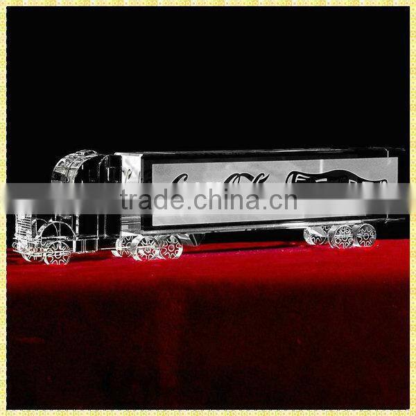 Handicraft Antique Crystal Navvy Model For Business Annual Souvenirs