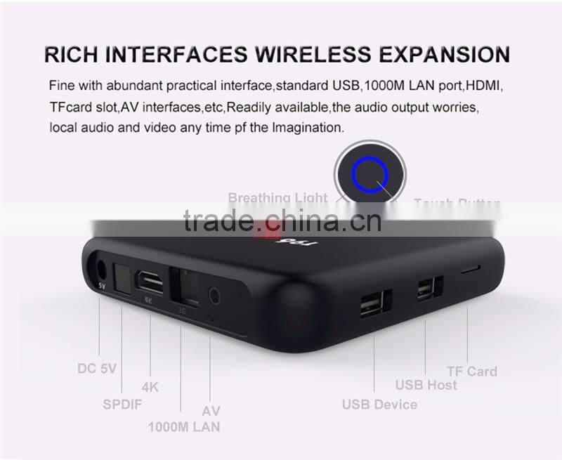 2017 Latest model 3GB RAM 16GB ROM 3Wechip supply excellent quality T96 PRO Amlogic S912 Octa core H96 pro 1000M Lan 4K android
