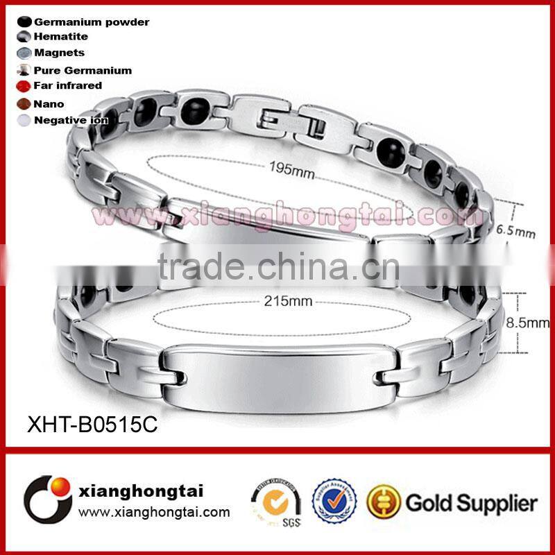 Bio Health Energy Magnetic Titanium Bracelet With Germanium Powder