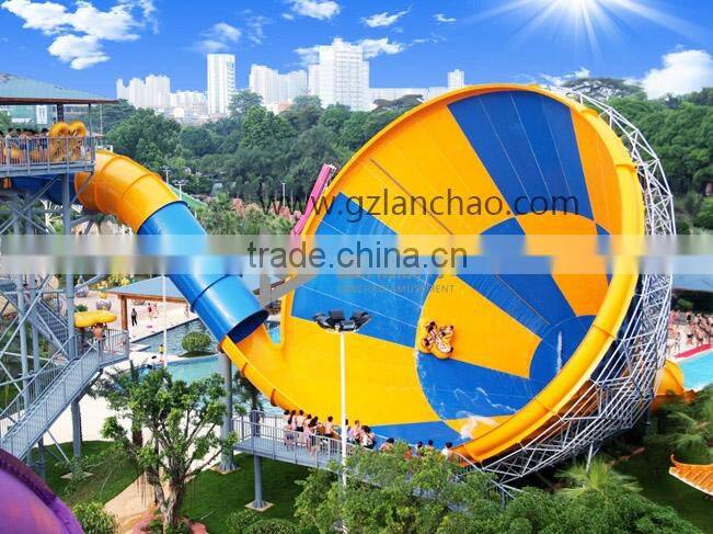 Outdoor water slide fiberglass water park equipment for best sale