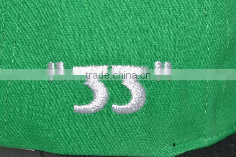 Guangzhou chapter hat factory professional customized 100% cotton embroidery logo Flat brim hat