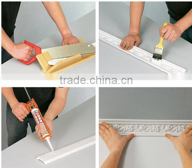 China Polyurethane foam crown molding/pu cornice for Home decor