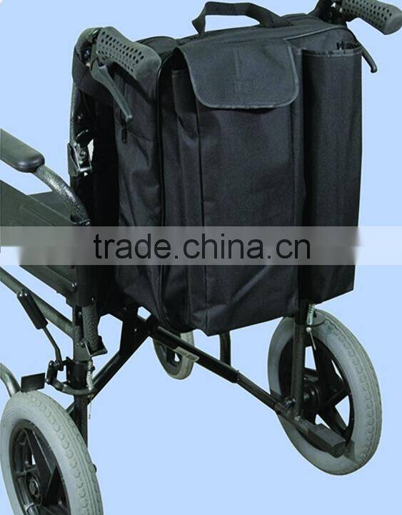 Topmedi Long Slot Waterproof Wheelchair Crutch Bag Mobility Scooter Bag Walking Stick for Haddicapped People