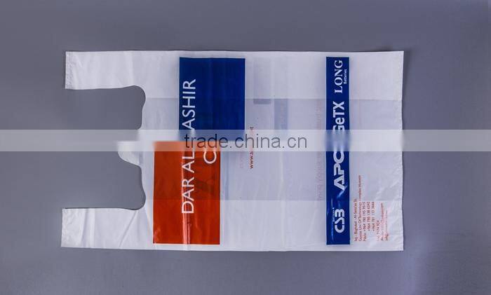 New Product Super Price Custom Printed Grocery Hdpe T-Shirt Bags