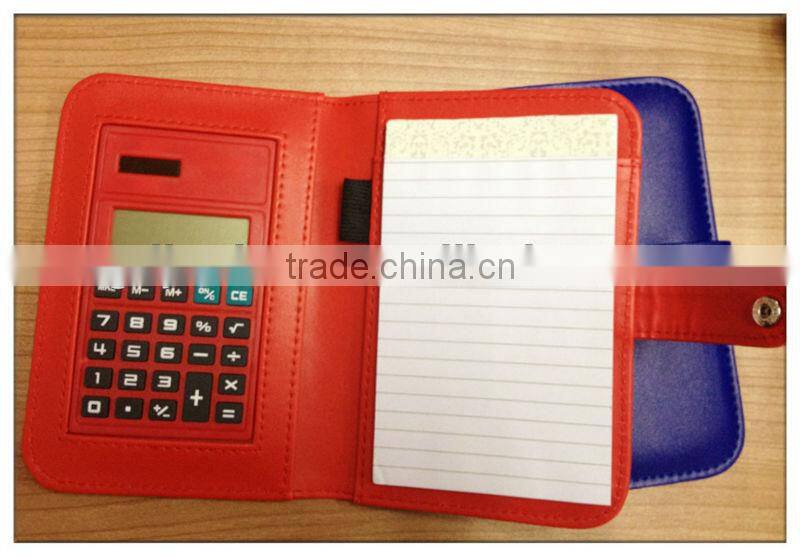 2016 popular multicolored pocket notebook with leather cover