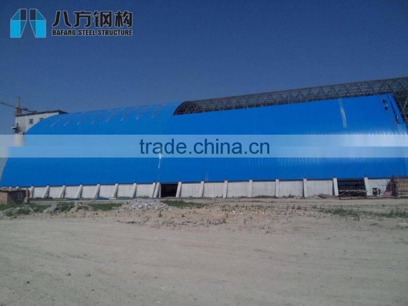 Space Frame Coal Storage Shed by Steel Roof Covering from China Supplier