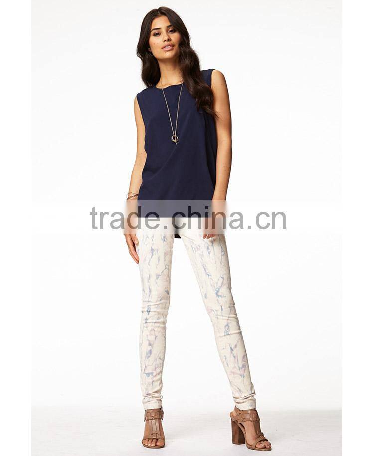Top quality Abstract women Skinny Jeans pants (LOTX158)