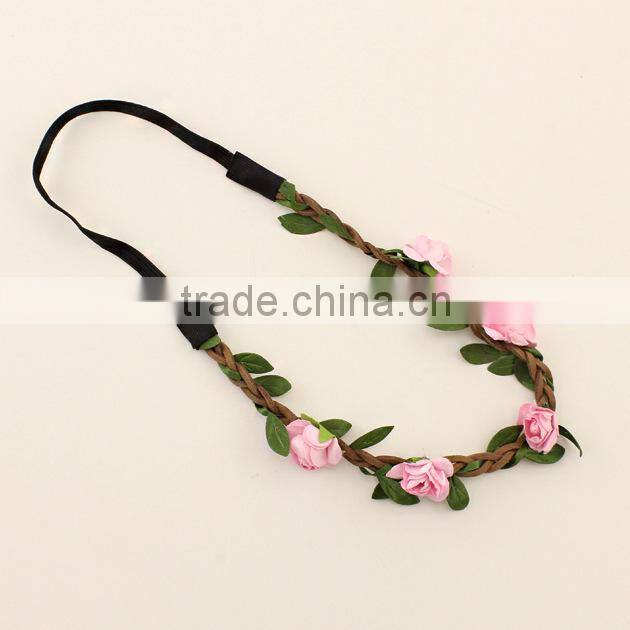Yiwu new arrival XL-HB50501 new design elastic hairband fashion ribbon fashion accessories hairband hair ribbon