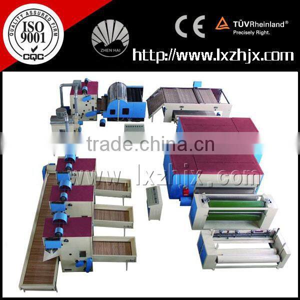WJM-2 Nonwoven polyester fiber wadding line , glue free padding production line