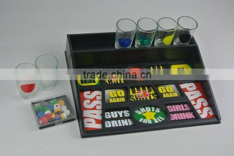 Funny Chips Shooting Table Drinking Game with 6 shotglasses