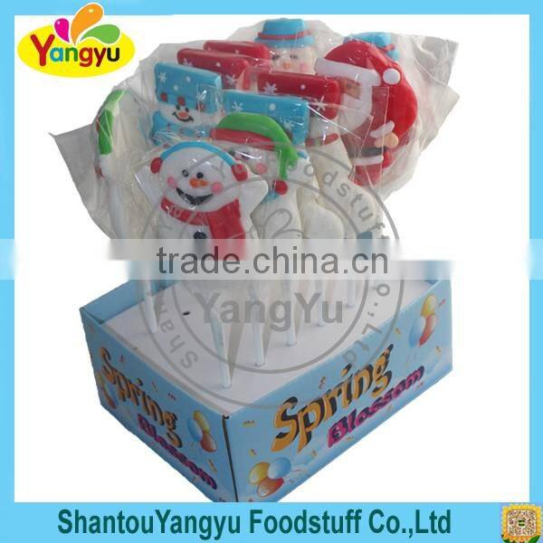 Christmas snow man lollipop big sweet snow lollipop