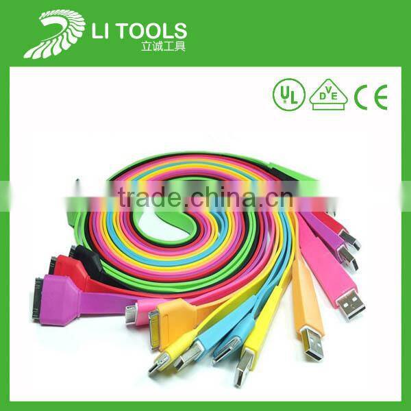 high quality low profile colorful micro Light LED Micro USB Cable For Android Data Cable