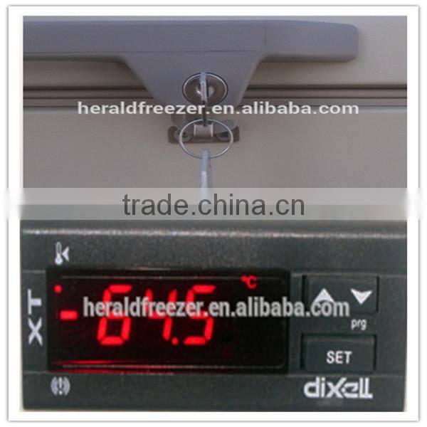 standing freezer -60 degree for deep sea fish low voltage refrigerator