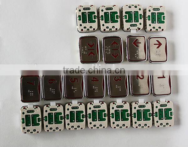 Square Slim design elevator button for elevator parts